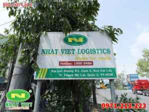 Biển hiệu Nhất Việt Logistics